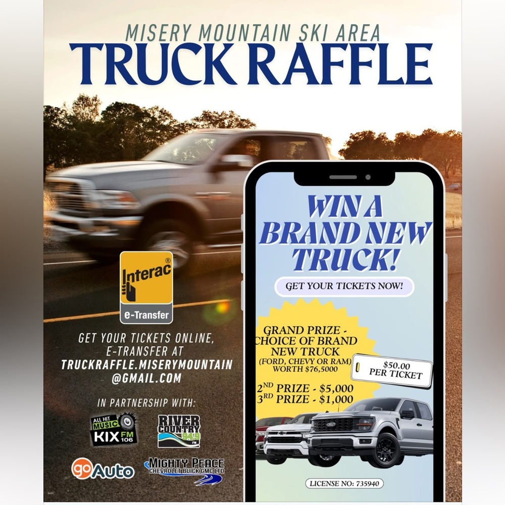 Annual truck raffle tickets 🎟️